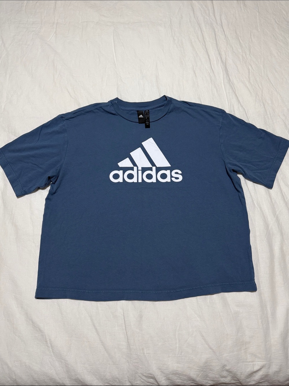 adidas Blue Crewneck Boxy Tee